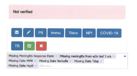 Med Procter Not Verified Status
