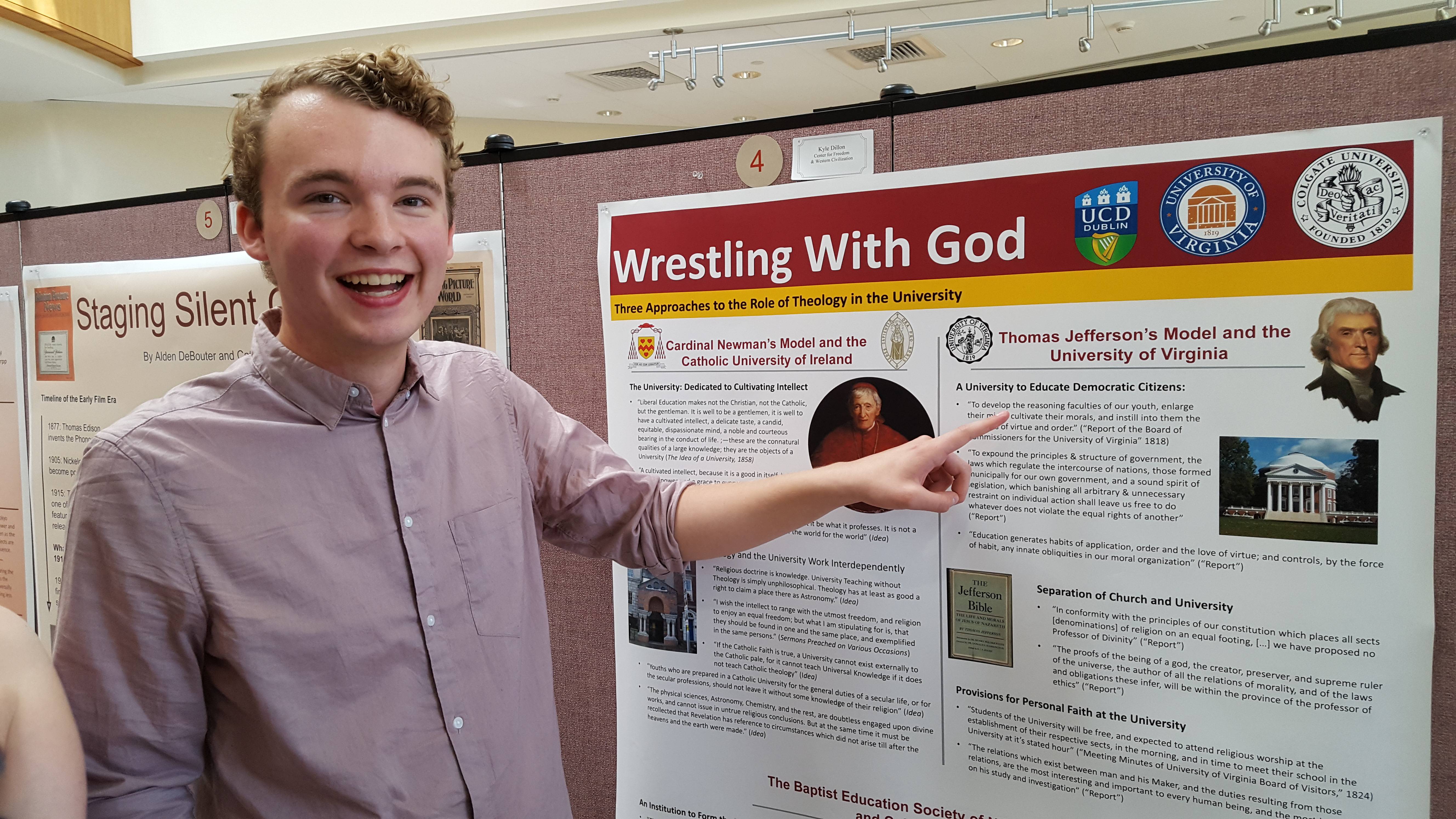 Kyle Dillon gives a presentation 