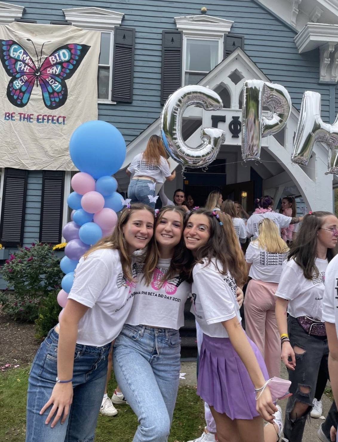 Sarah at Gamma Phi Bid Day 2021
