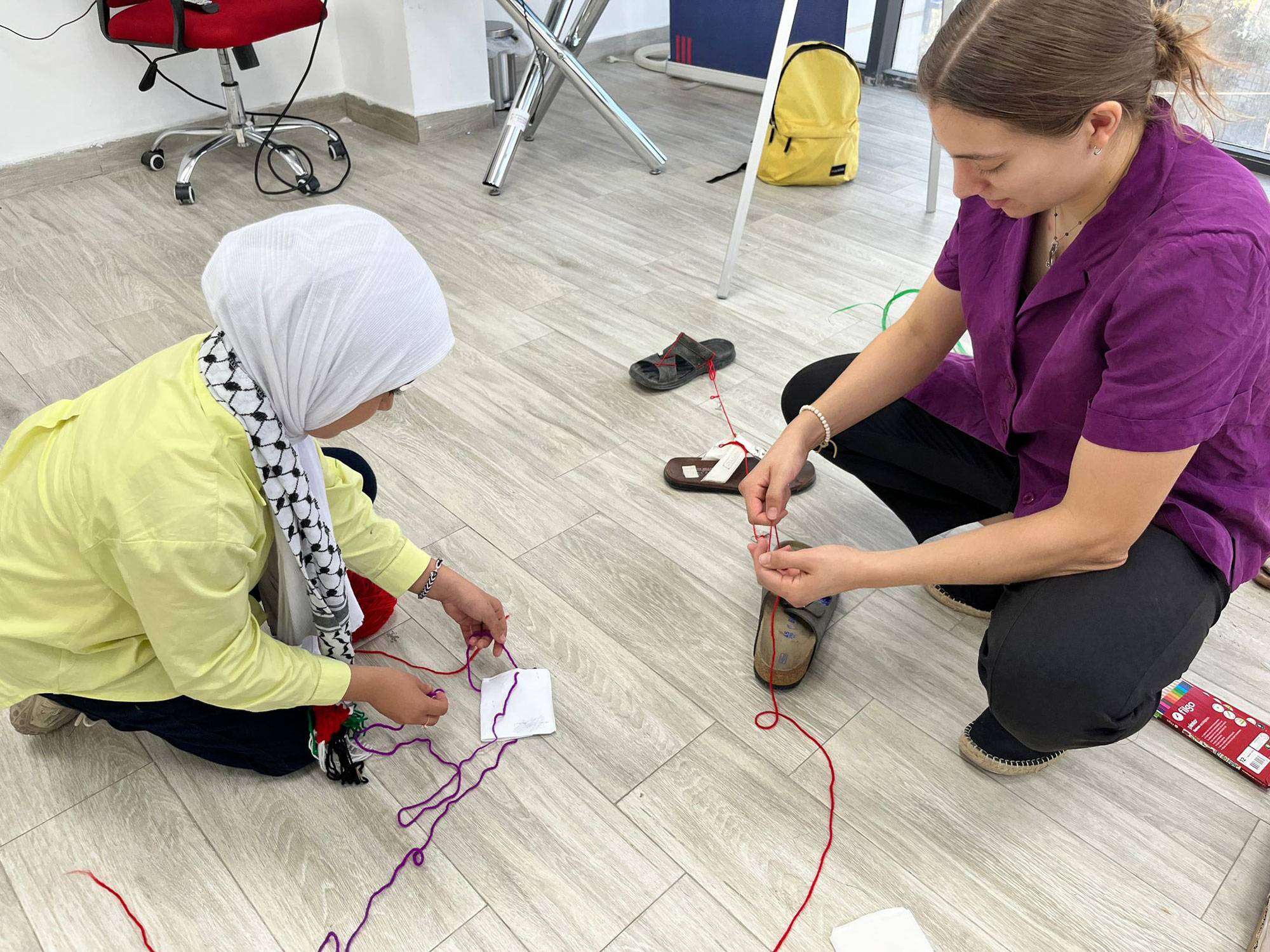 Anna Gianneschi with student