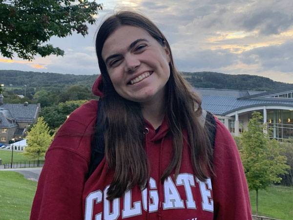 Katie on the Colgate campus.