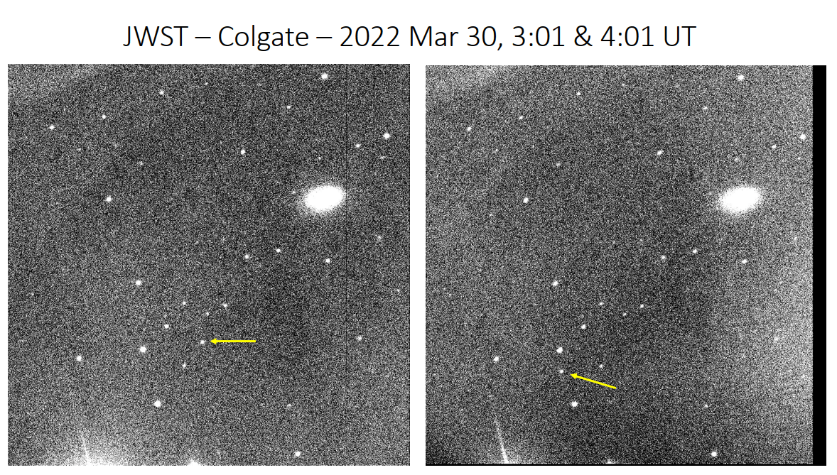 James Webb Space Telescope spotted above Colgate